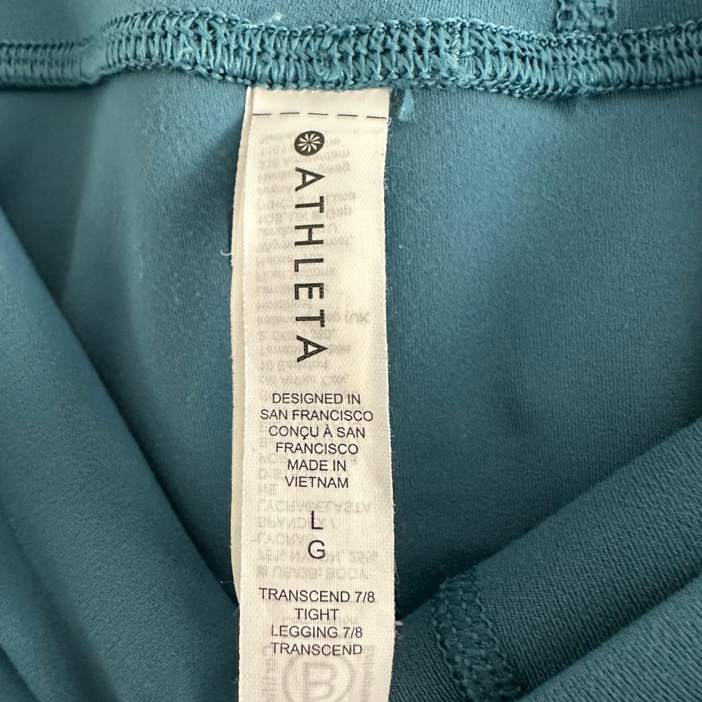Athleta Transcend 7/8 Tight - Yoga Pants- Leggings - Picture 6 of 7